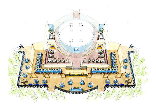 会場図：レストラン ノーワンズレシピ