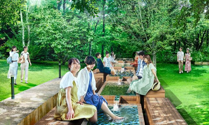 写真：トンボの足水浴 & トンボの足水アイスバス