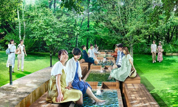 写真：トンボの足水浴 & トンボの足水アイスバス