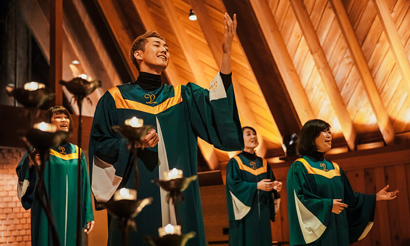 写真：ゴスペルとともに祈る「クリスマス音楽礼拝」