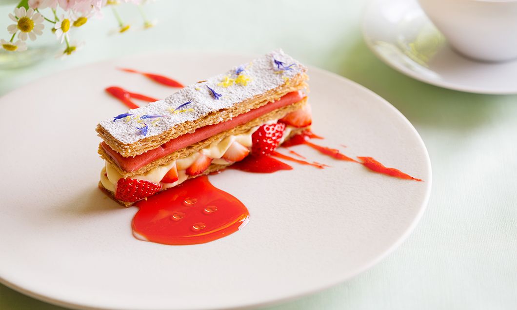 写真：苺のミルフイユ